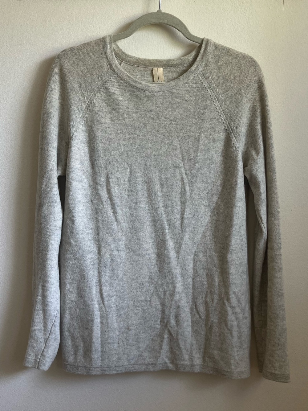 Men's Crewneck Sweater in Light Gray